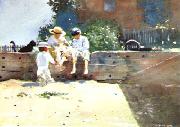 Winslow Homer Boys Kitten oil painting on canvas